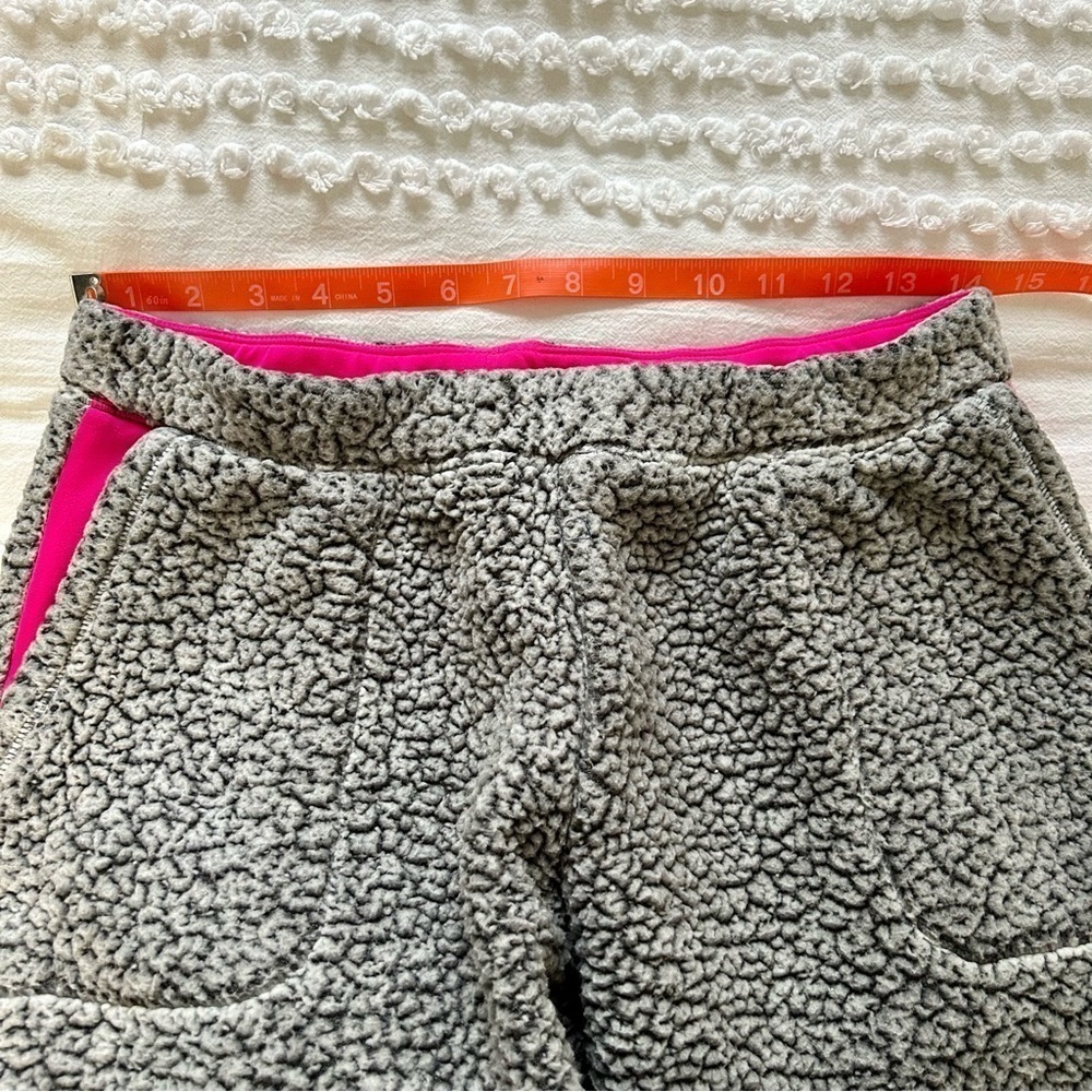 Room Service Jogger & Hoody Matching Set Sherpa White Gray Sz S - Picture 6 of 13